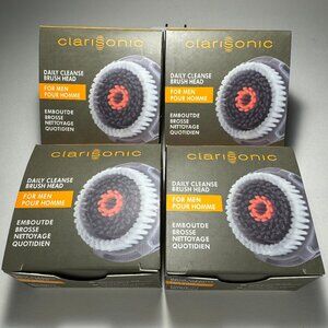 Clarisonic Men's Facial Daily Cleansing Brush Head 4 PACK